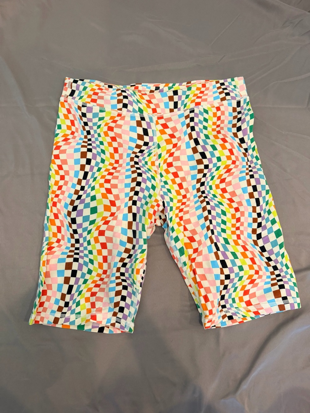 Target Multicolor Wavy Checkered Kids Shorts